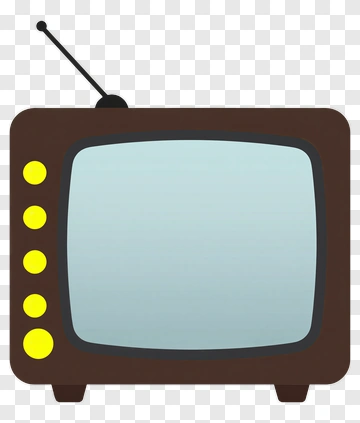 Vintage Television Set PNG