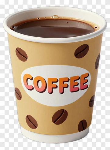 Coffee Cup With Brown Liquid PNG