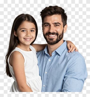 Happy Family Holding A Child PNG