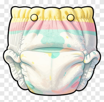 Colorful Diaper PNG