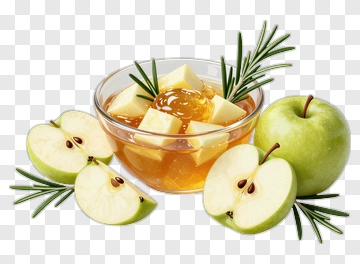 Green Apples With Honey And Rosemary PNG