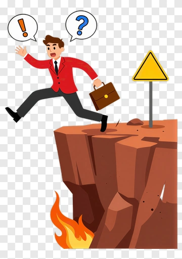 Businessman Running Away From Danger PNG
