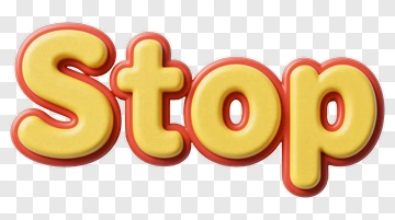 Stop Sign Text PNG