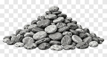 Piled Gray Stones PNG