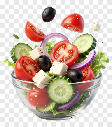 Fresh Salad Bowl With Vegetables And Cheese PNG