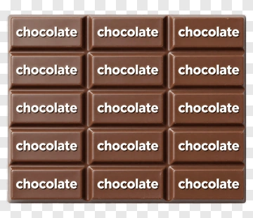 Chocolate Bar With White Text PNG