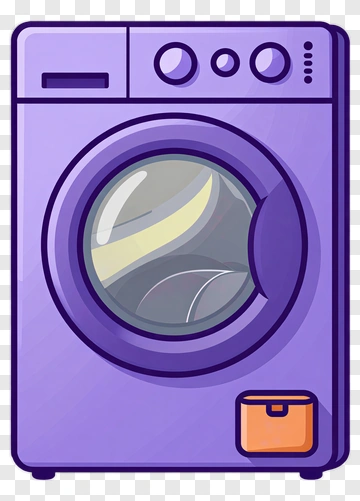 Cartoon Washing Machine PNG