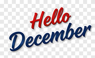 Hello December PNG