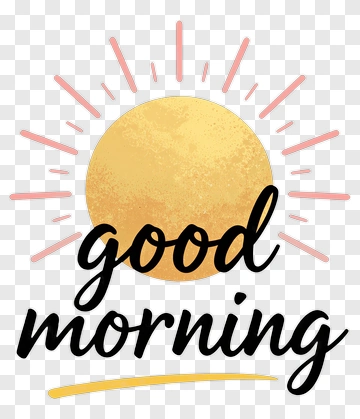 Good Morning Sun Illustration PNG