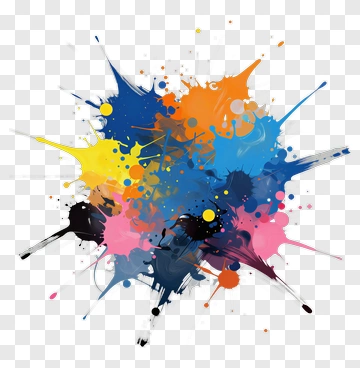 Colorful Paint Splash PNG