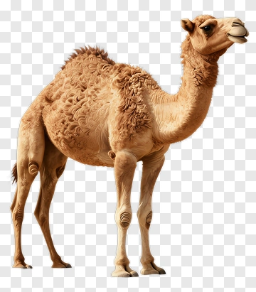 Realistic Camel Standing PNG