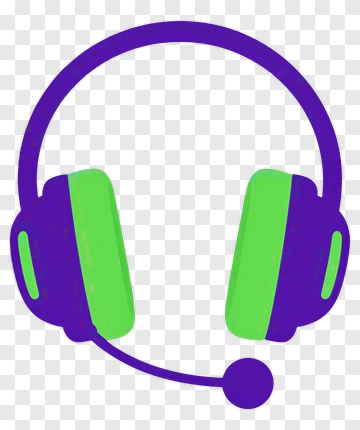Colorful Headset With Microphone PNG