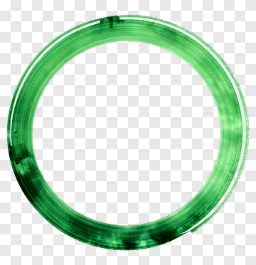 Green Circular Brush Stroke PNG
