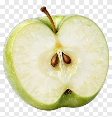 Sliced Green Apple PNG