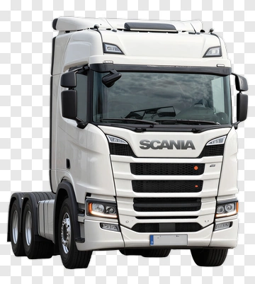 White Scania Truck PNG
