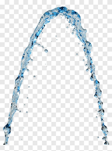 Water Splashing In An Arc PNG