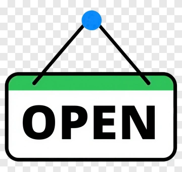 Open Sign PNG