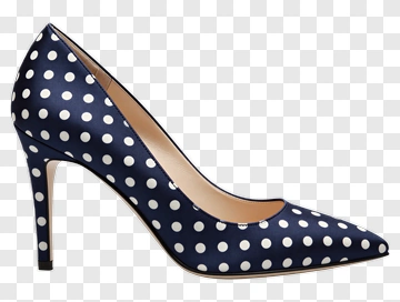 Polka Dot High Heel Shoe PNG