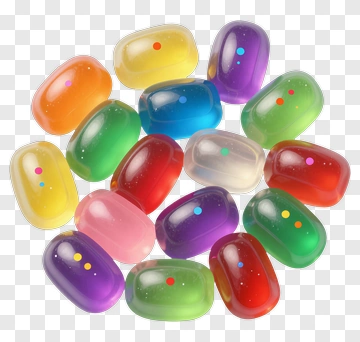 Colorful Jelly Beans PNG