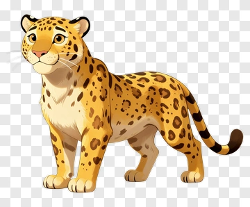 Cartoon Leopard PNG