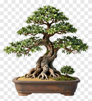 Bonsai Tree In A Pot PNG
