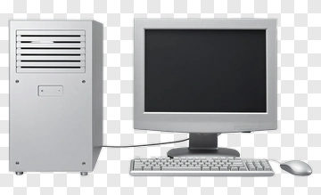 Desktop Computer Setup PNG
