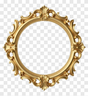 Gold Decorative Frame PNG