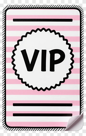 Vip Access Card With Striped Background PNG
