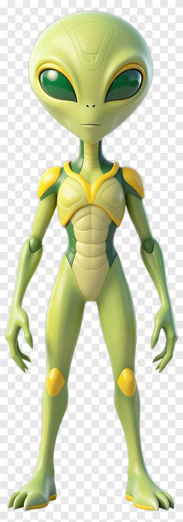 Cartoon Alien Character PNG