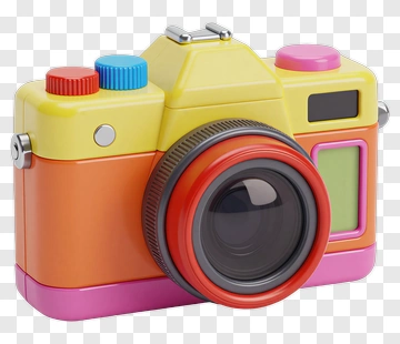 Colorful Toy Camera PNG