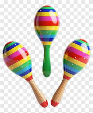 Colorful Maracas PNG