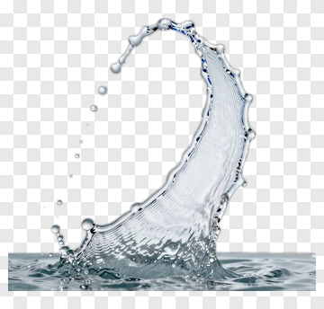 Water Splashing In A Wave Shape PNG