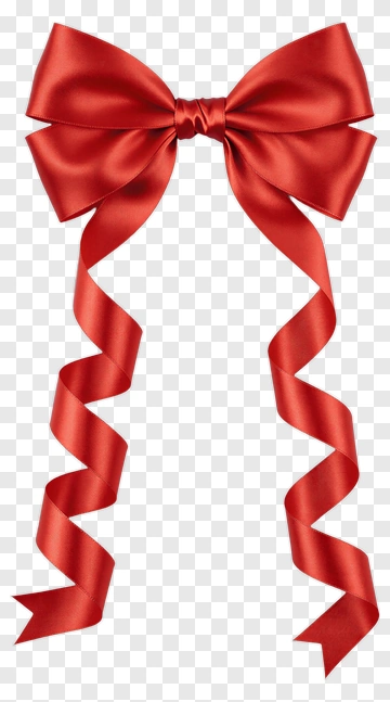 Red Ribbon Bow PNG