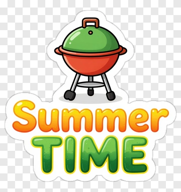 Summer Time Barbecue Grill PNG