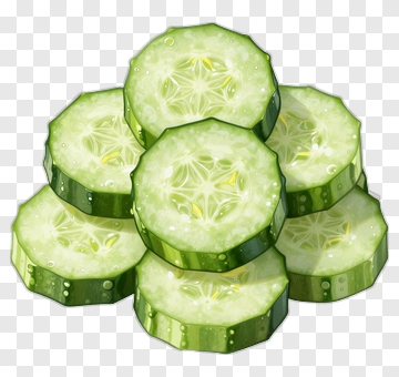 Fresh Cucumber Slices PNG