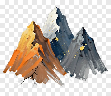 Abstract Mountain Landscape PNG