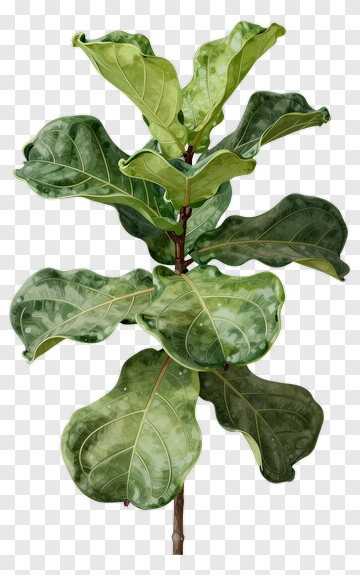 Fiddle Leaf Fig Plant PNG