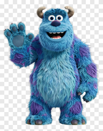 Cartoon Monster Waving Hello PNG