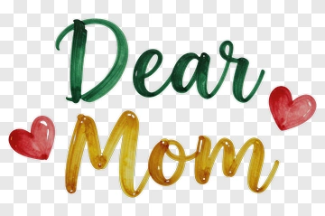 Dear Mom PNG