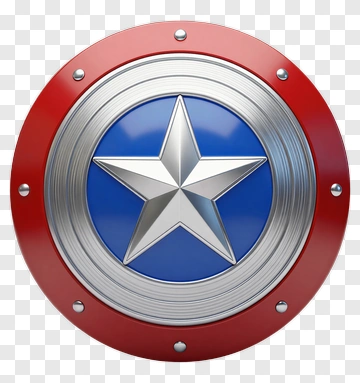 Shield With Star Emblem PNG