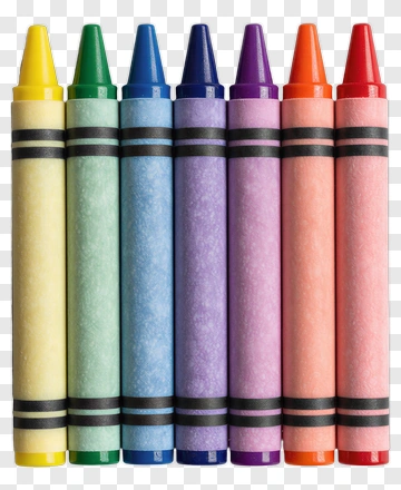Colorful Crayons PNG