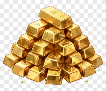 Stack Of Gold Bars PNG