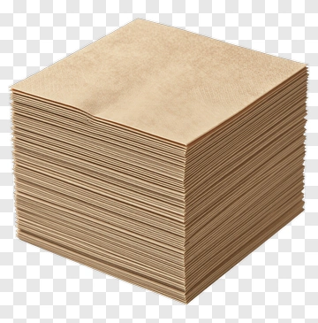 Stack Of Brown Napkins PNG