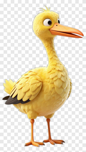 Cartoon Yellow Duck PNG