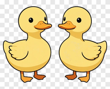 Cartoon Yellow Duck PNG