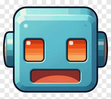 Cartoon Robot Face PNG