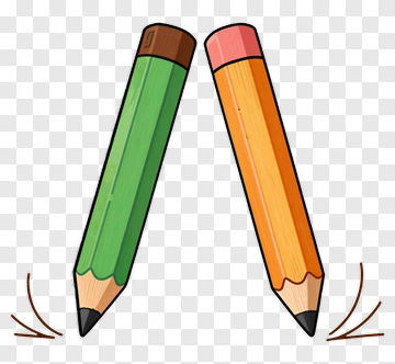 Colorful Pencils Crossing Each Other PNG