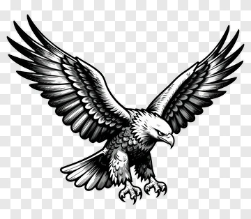 Eagle With Outstretched Wings PNG