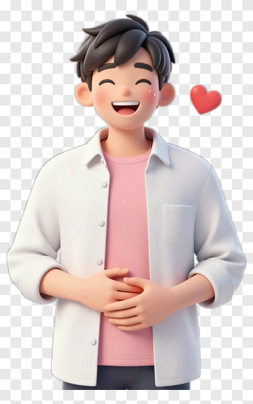Happy Cartoon Man Smiling PNG