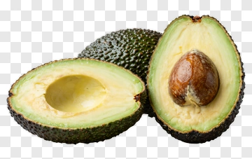 Sliced Avocado With Seed PNG
